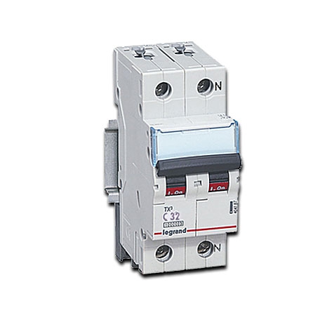 Legrand Leitungsschutzschalter TX3 LS C32 A, 1-polig+N, 10 kA, 2-modulig 230 V AC / Kennlinie C