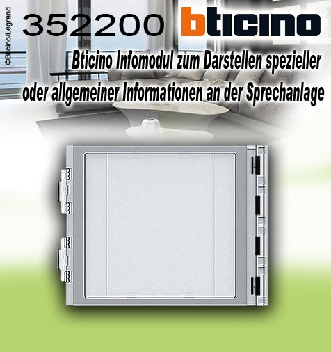 Bticino Infomodul für Türstationen