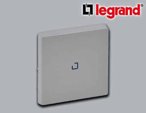 Legrand Valena Abdeckung Wechselschalter/-taster beleuchtet Aluminium