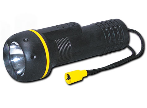 Krypton-Gummi-Stablampe Rubber-Torch KL228 wasserressistent und mit Handschlaufe