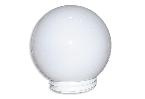 Gewindeglas Kugel / opal / E27