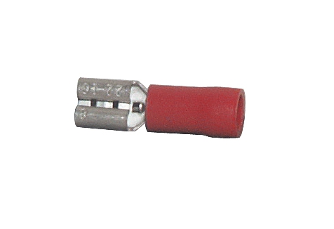 Flachsteckhülsen PVC isoliert 4,8 x 0,5 mm