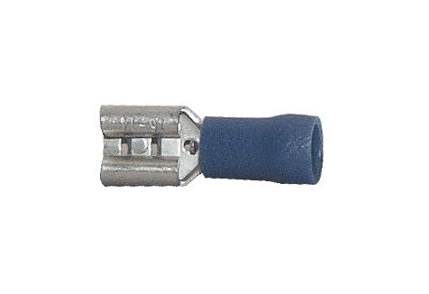 Flachsteckhülsen PVC isoliert 4,8 x 0,5 mm