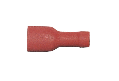Flachsteckhülsen PVC vollisoliert, 6,3 x 0,8 mm