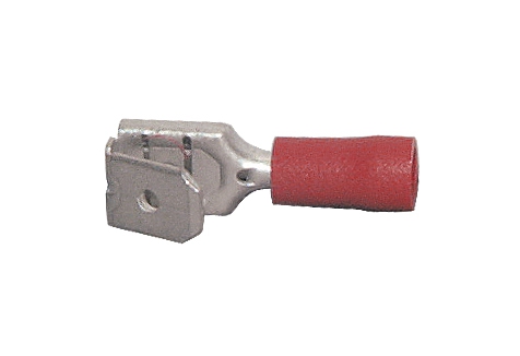 Flachsteckhülsen mit Abzweig, PVC isoliert, 6,3 x 0,8 mm