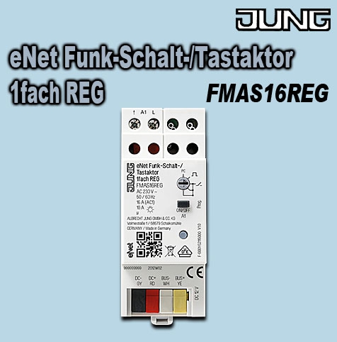 eNet Funk-Schalt-/Tastaktor 1fach REG