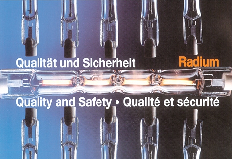 HV Halogenleuchtstab 2-sockelig / 44.000 lm / 2.000W / R7s / 230V / UV-EX / L 327,4 mm / 2.900K / ww klar dimmbar