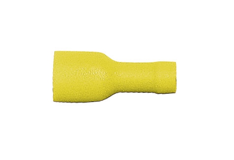 Flachsteckhülsen PVC vollisoliert, 6,3 x 0,8 mm