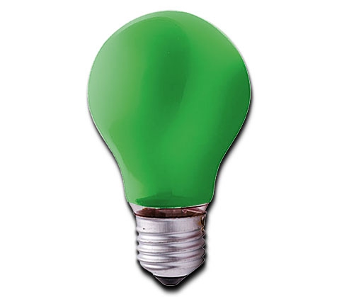 Standard Glühlampe 29lm / 40W / E27 / 240V / GRÜN