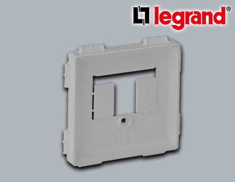 Legrand Valena Life Abdeckung TAE/TDO Telefondose Aluminium glänzend