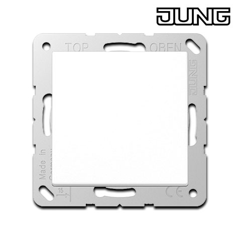 Jung UP SCHUKO Steckdose 16A / 250 V mit Klappdeckel / Duroplast Alpinweiß glänzend