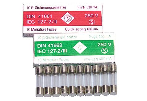Glasrohrsicherung 1,6A / 190MV / flink