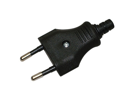 3er Packung Eurostecker mit Schraubanschluß schwarz