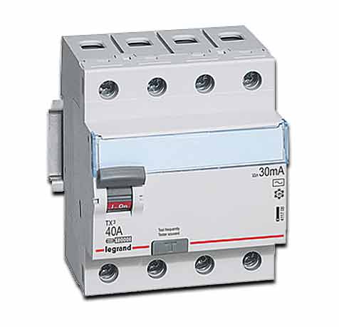 Legrand FI-Schutzschalter TX3 40 A 4-polig 30 mA Typ AC