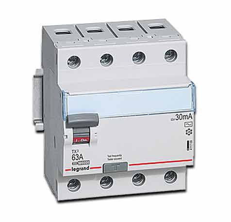 Legrand FI-Schutzschalter TX3 63 A 4-polig 30 mA Typ AC