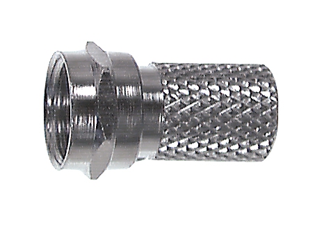 F-Stecker mit Schraubanschluß und Dichtung
