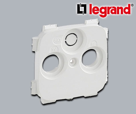 Legrand Valena Allure UP TV-R Sat Abdeckung System Hirschmann / Ultraweiß glänzend