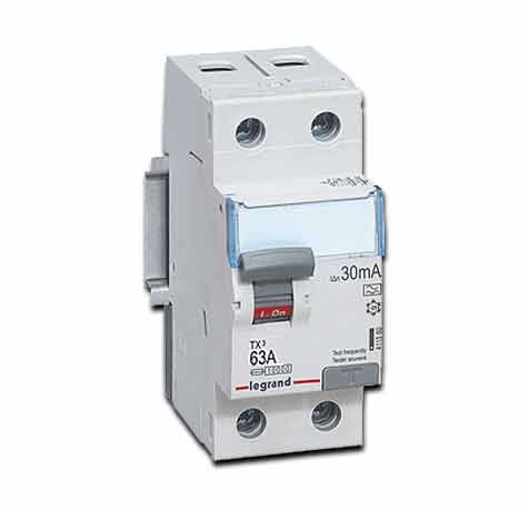 Legrand FI-Schutzschalter TX3 63 A 2-polig 30 mA Typ A pulsstromsensitiv