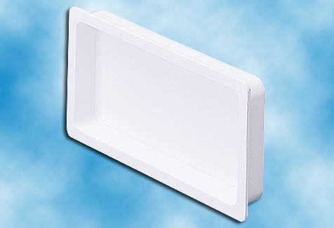 Flachkanal-Verschlusskappe / System 100 / Innenmaße 110 x 54 mm / M