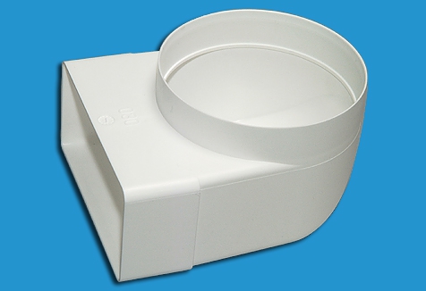 Umlenkstück mit Sockel 90° für Direktanschluss / System 100 / Innen Ø 100 mm / F / D