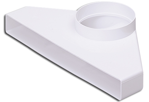 Umlenkstück mit Sockel / System 225 / Innen 234 x 29 mm / Innen Ø 100 mm / M / F