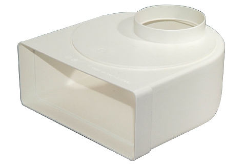 Umlenkstück mit drehbarem Stutzen / System 100 / Außen Ø 100 mm / F / M