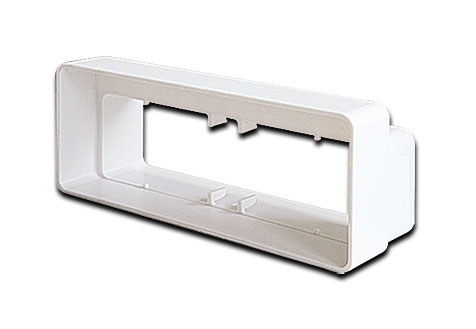 Adapter für Lüftergitter / von System 125 - auf System 150 (Erlaubt die Kombination von System 125 (204 x 60) mit System 150 (220 x 90)) / Außen 204 x 60 mm / M / F