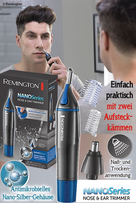 NanoSeries Hygiene Clipper NE3850 mit Rotationsschneidsystem für Nasen- und Ohrenhärchen