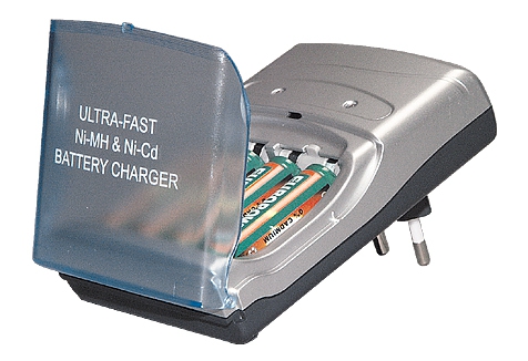Mikroprozessorgesteuertes-Ultra-Schnell-Ladegerät LG-V-2000 für NiMH- und NiCd Akkus