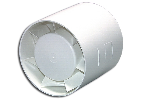 Zwischenrohrventilator mit thermischer Überlastsicherung MT100 / System 100 / 15 W, 230V, 50 Hz, wartungsfrei, Luft-Volumen: 85 m3/h