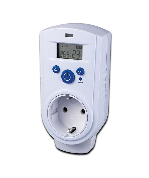 Steckdosen-Thermostat ST-35 digi / max. 3500W, 5-30°C, EIN/AUS/AUTO, 230V für Heiz- und Klimageräte
