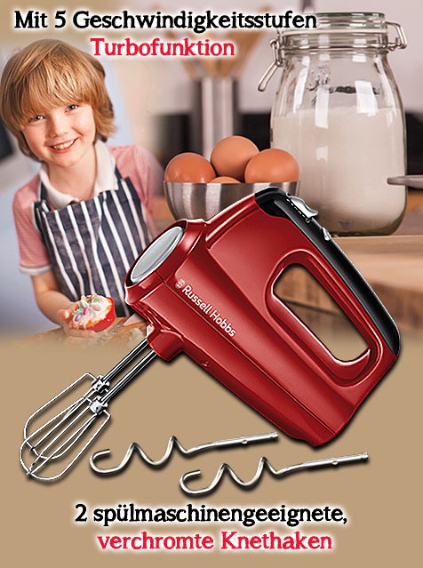 Desire Handmixer mit 5 Geschwindigkeitsstufen, Turbofunktion / 350 Watt