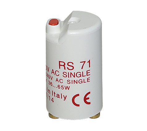 Turbo-Starter für Leuchtstoffröhren NL36...65 W / 220-240V AC Single