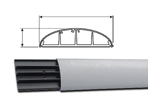PVC-Aufbodenkanal 18 x 75 mm
