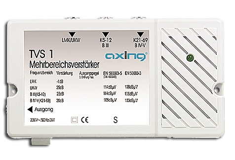 Mehrbereichsverstärker terrestrisch 3 Eingänge LMK/UKW TVS1-00