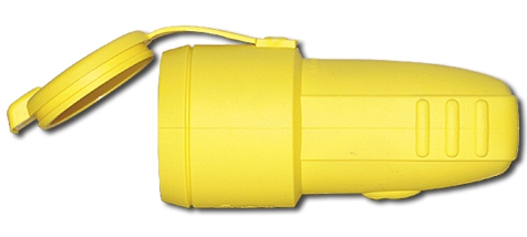 Gummi-Schukokupplung mit Deckel  IP44, 16A