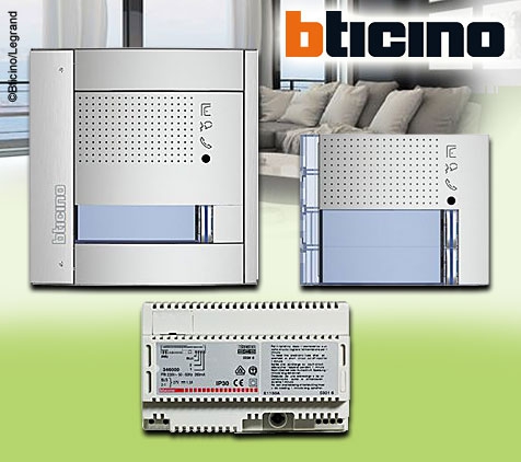 Bticino 2-Draht Audio-Starterkit - SFERA EFH/ZFH Türsprech-Set für ein- oder zwei Familien