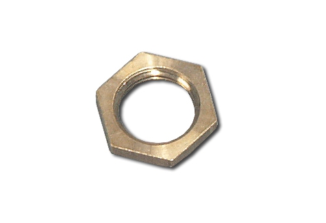 Messing Sechskantmutter metrisch / Schlüsselweite 13 mm / M10x1