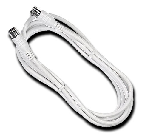 Axing SAT Anschlußkabel Quickfix-F-Stecker / hochgeschirmt / 10 m / weiß