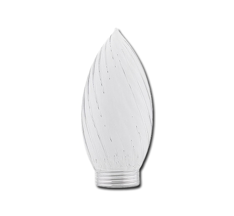 Dekoglas Kerze gedreht Satin