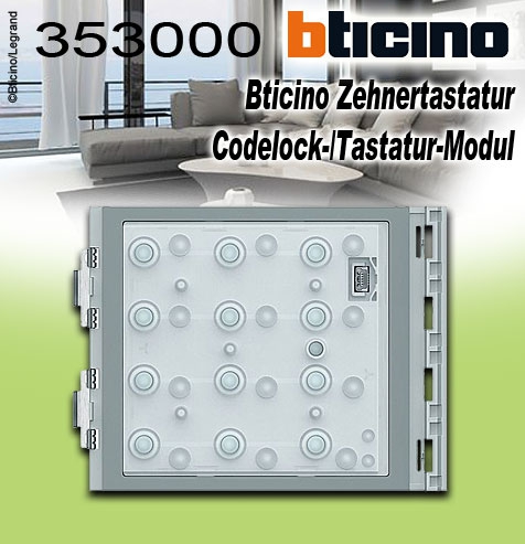 Bticino Codelock-Tastatur-Modul - Zehnertastatur