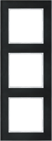 Glasrahmen, 3fach, 84 x 226 mm   / Art. AC 583 GL SW