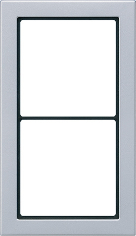 Rahmen, 2fach, flaches Design, für waagerechte und senkrechte Kombination   / Art. FD AL 2982