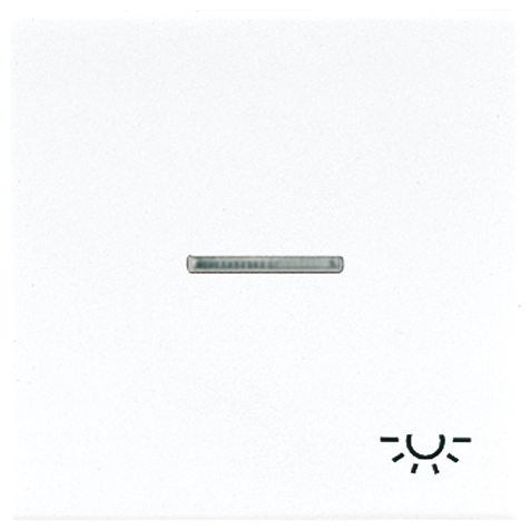 Wippe, Symbol Licht, Linse, Lichtleiter, für beleuchtbare Taster   / Art. LS 990 KO5L SW