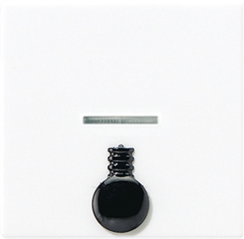 Wippe, abtastbares Symbol Licht, Linse, Lichtleiter, für beleuchtbare Taster   / Art. A 590 L1KO WW
