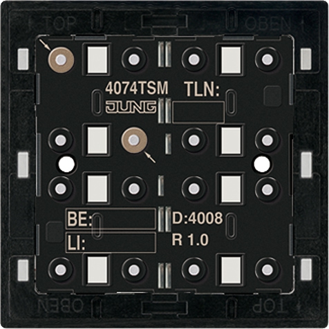 KNX Tastsensor-Modul Standard, 4fach, integrierter Busankoppler   / Art. 4074 TSM