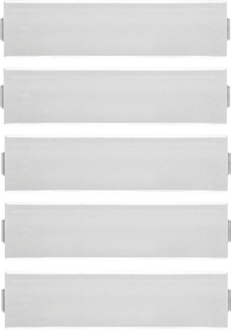 Plexiglas-Abdeckung, Einlage, für Schriftfeld 12,4 x 55,5 mm (BB 20.1)   / Art. AS 81 NA