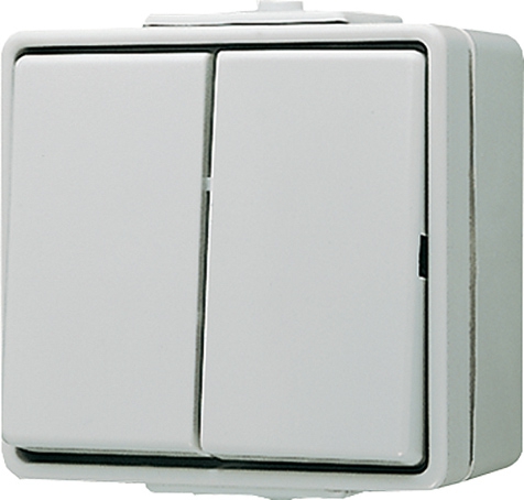 Wippschalter, 10 AX, 250 V ~, Serie   / Art. 605 W