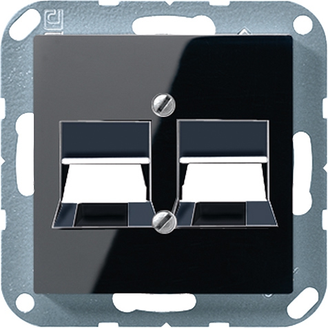 Abdeckung, Tragring, Schraubbefest., für Modular-Jack-Steckbuchsen 6 WE, 8 WE   / Art. A 569-2 NWE SW