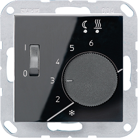 Fußbodenheizungsregler, 10 A, AC 230 V ~, 50/60 Hz, Schließer 1-polig   / Art. FTR A 231 SW